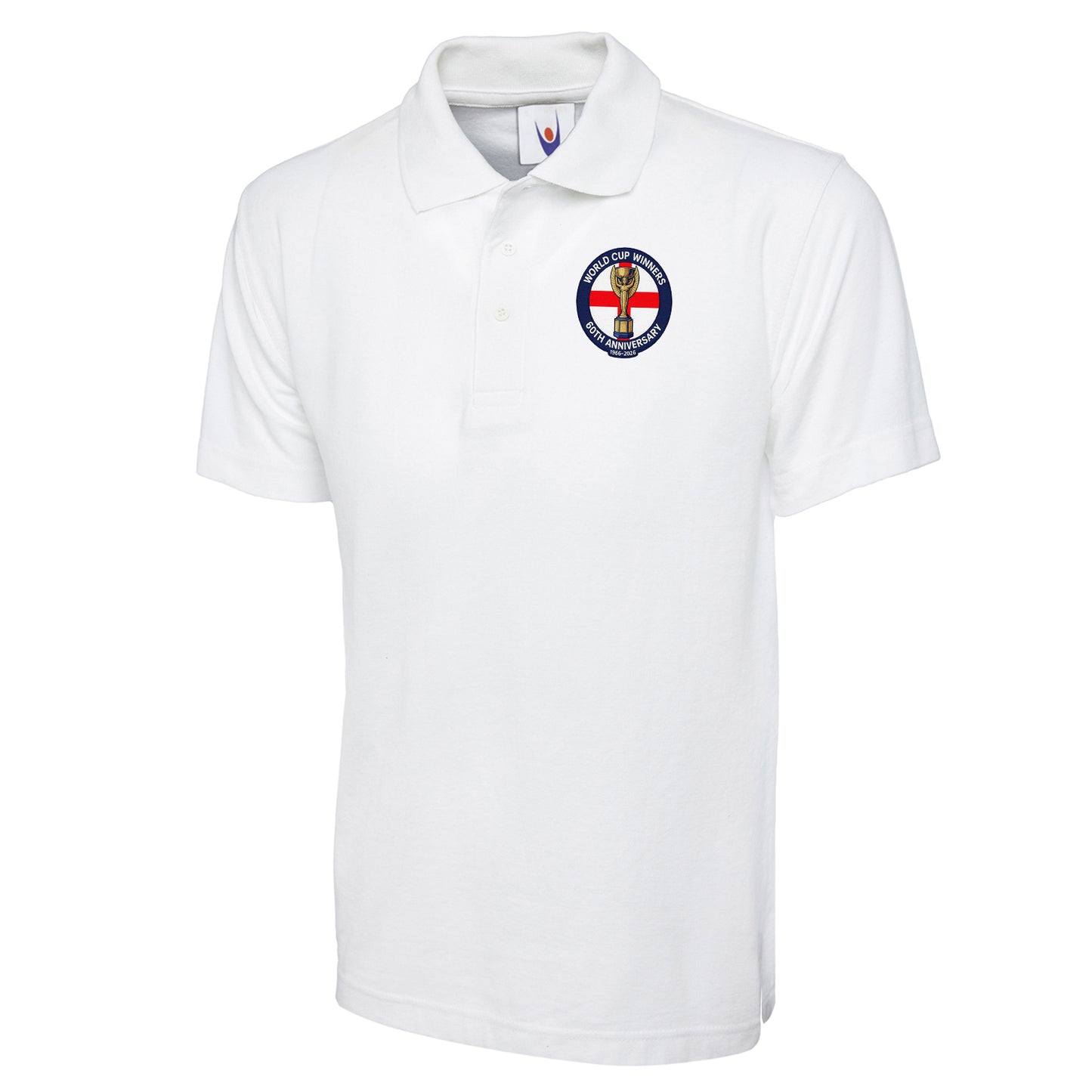 Retro England Football Polo Shirt