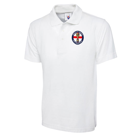Retro England Football Polo Shirt