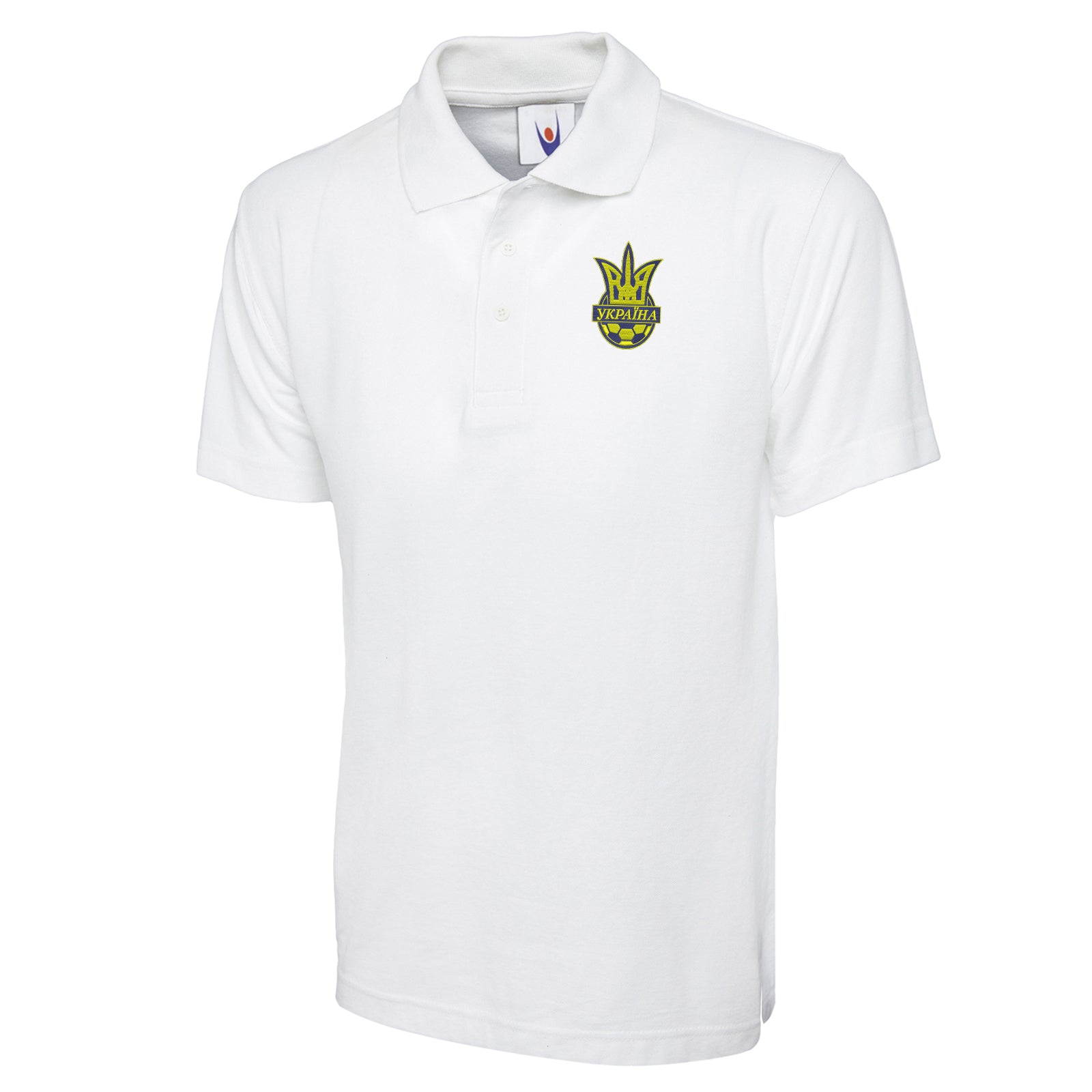 Old School Ukraine National Football Polo Shirt