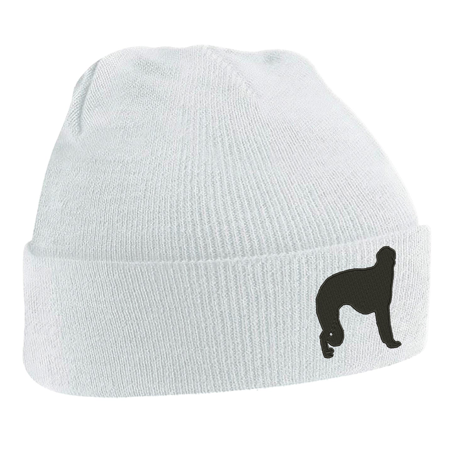 Borzoi Embroidered Beanie Hat