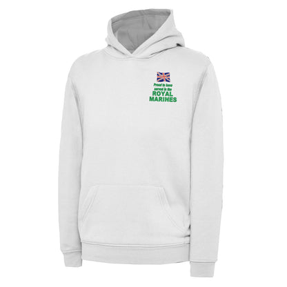 Proud to Have Served in The Royal Marines Embroidered Children's Hoodie