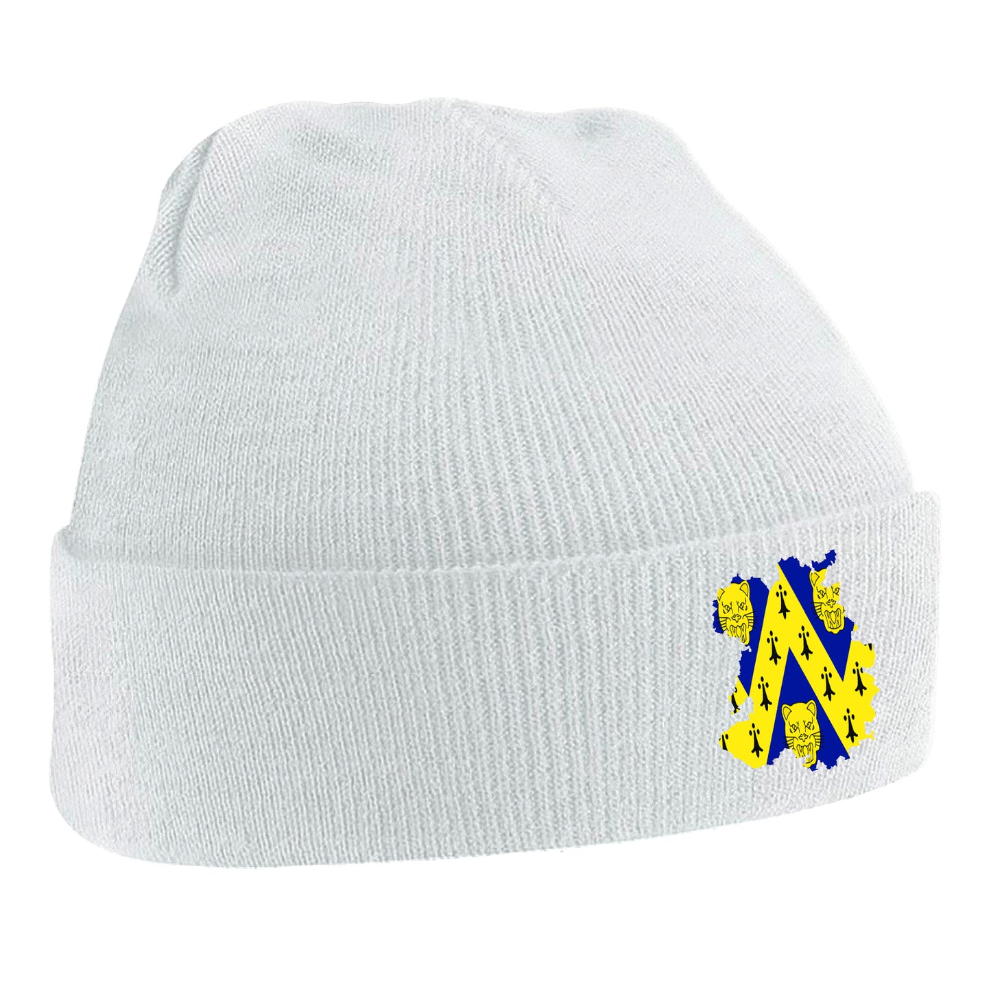 Shropshire Flag Map Embroidered Beanie Hat