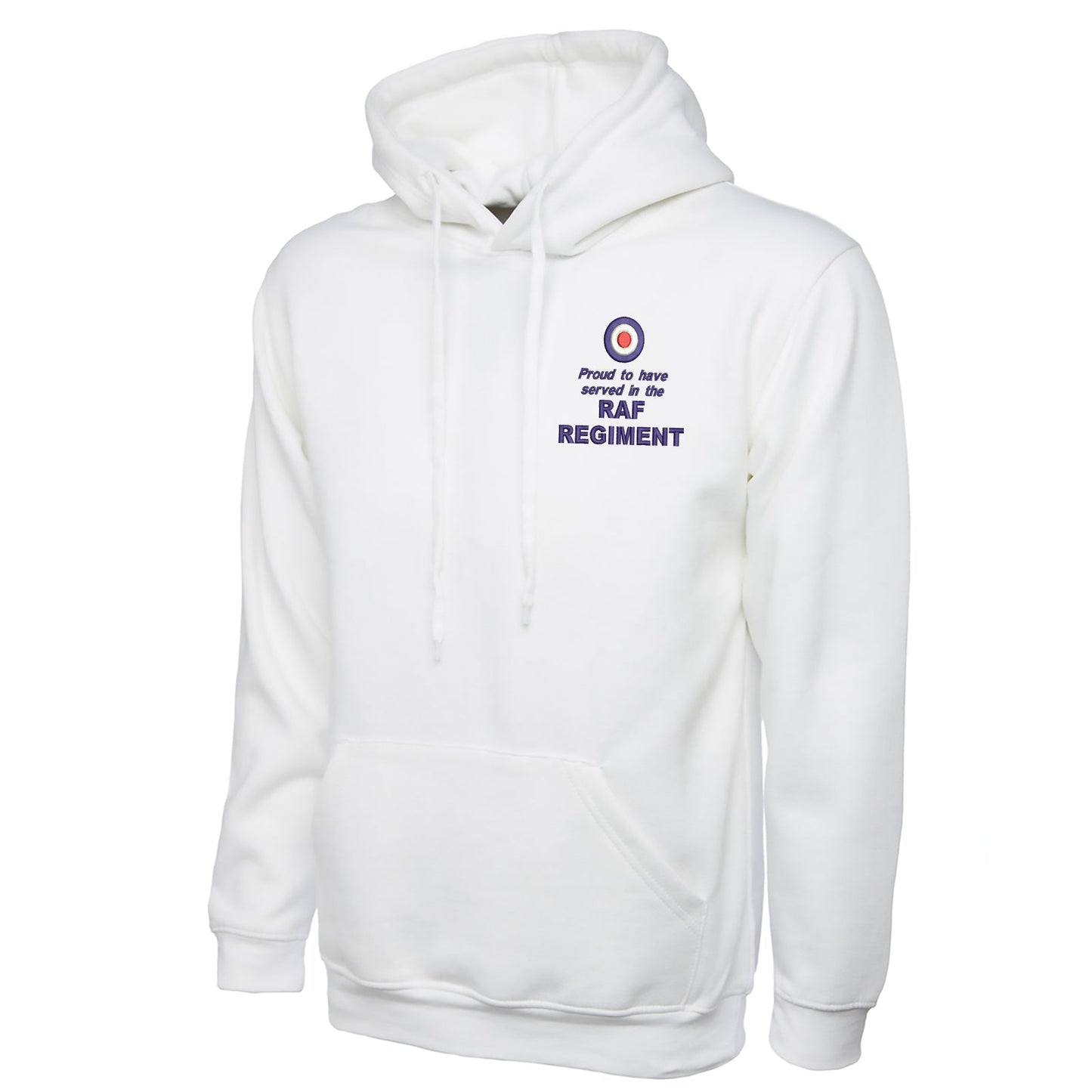 Proud to Have Served in The RAF Regiment Embroidered Classic Hoodie