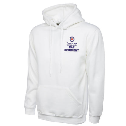 Proud to Have Served in The RAF Regiment Embroidered Classic Hoodie
