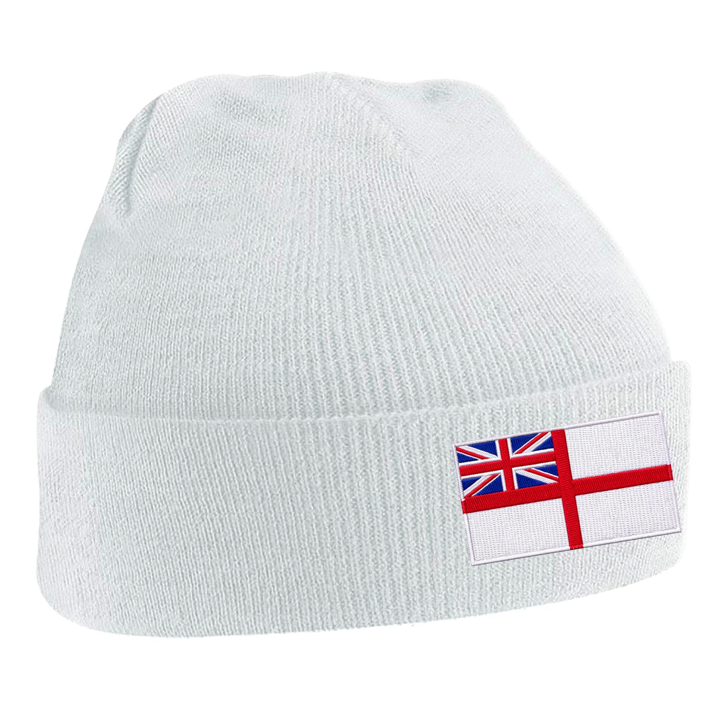 Royal Navy White Ensign Flag Beanie Hat
