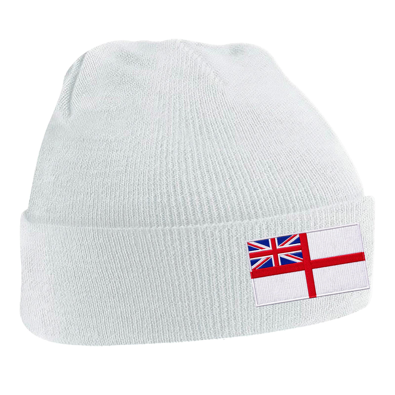 Royal Navy White Ensign Flag Beanie Hat