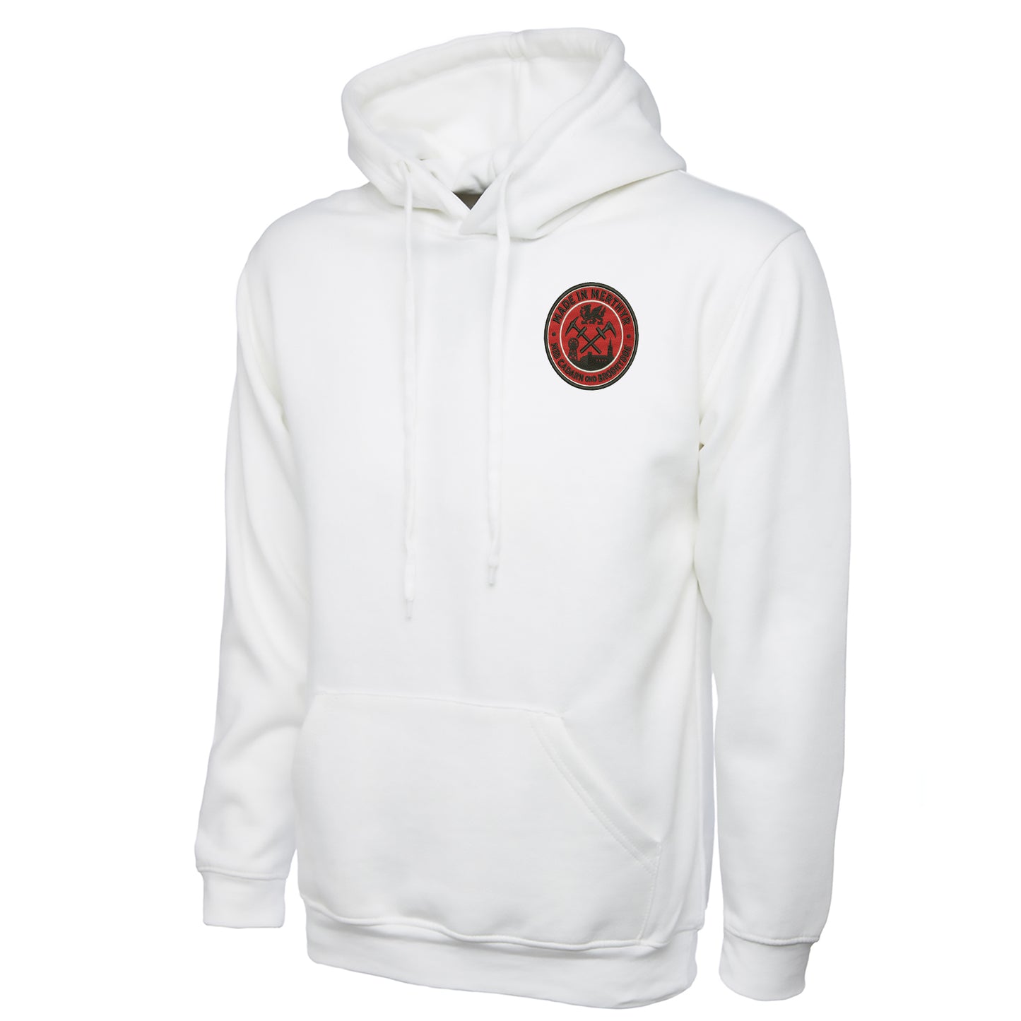 Merthyr Nid Cadern Ond Brodyrdde Embroidered Hoodie