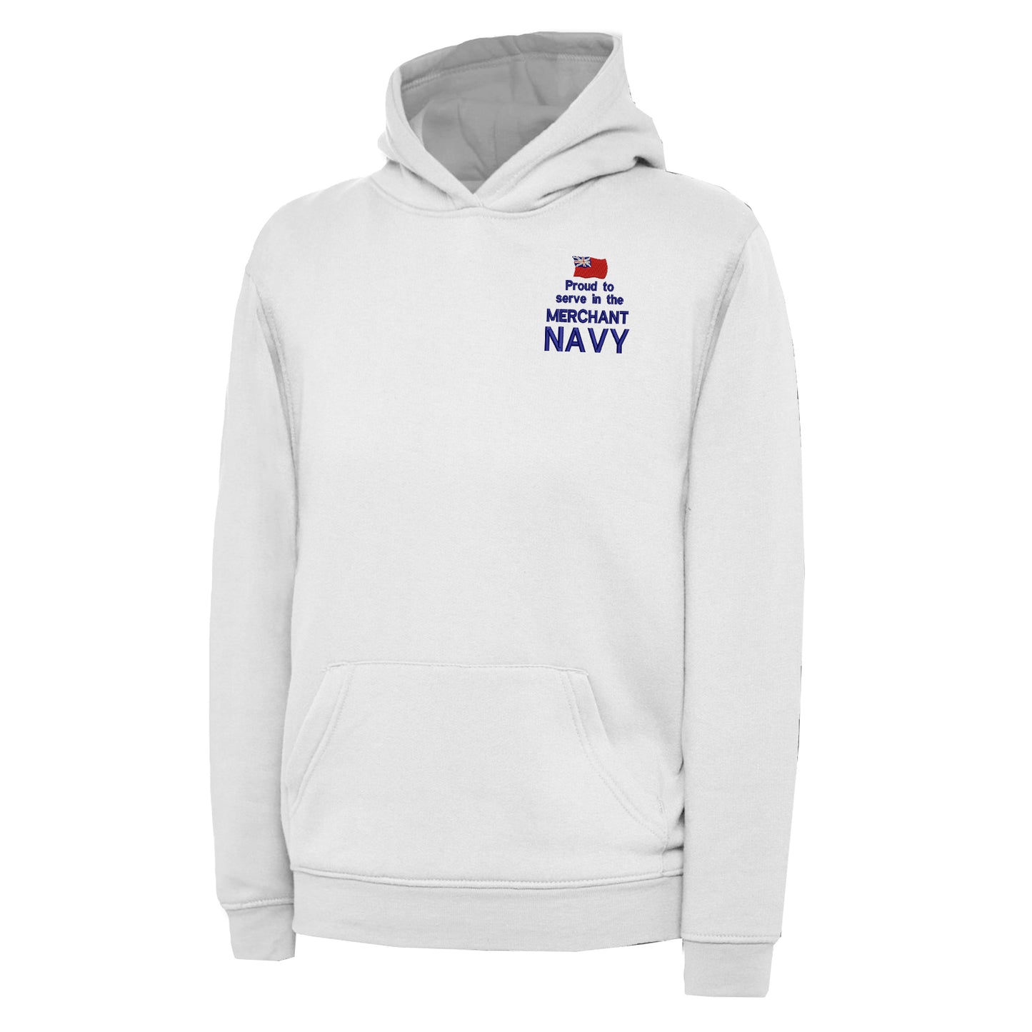 Proud to Serve in The Merchant Navy Embroidered Children's Hoodie