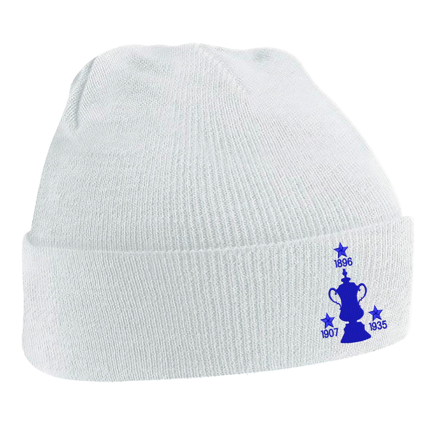 Retro Sheff Wed Three Time Cup Winners Embroidered Beanie Hat