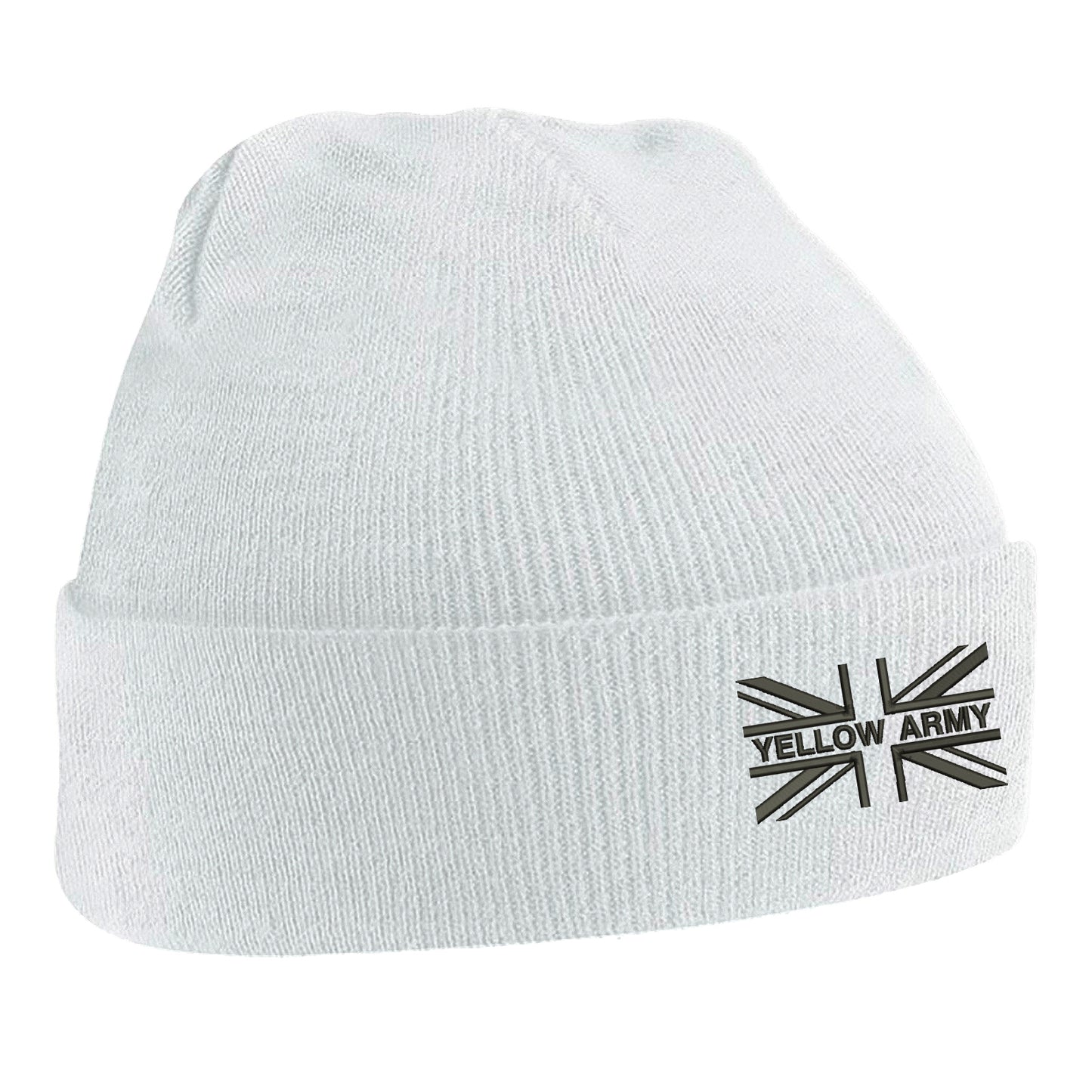 Yellow Army Union Jack Beanie Hat