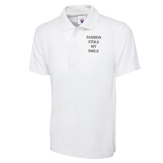 Fashion Stole My Smile Polo Shirt