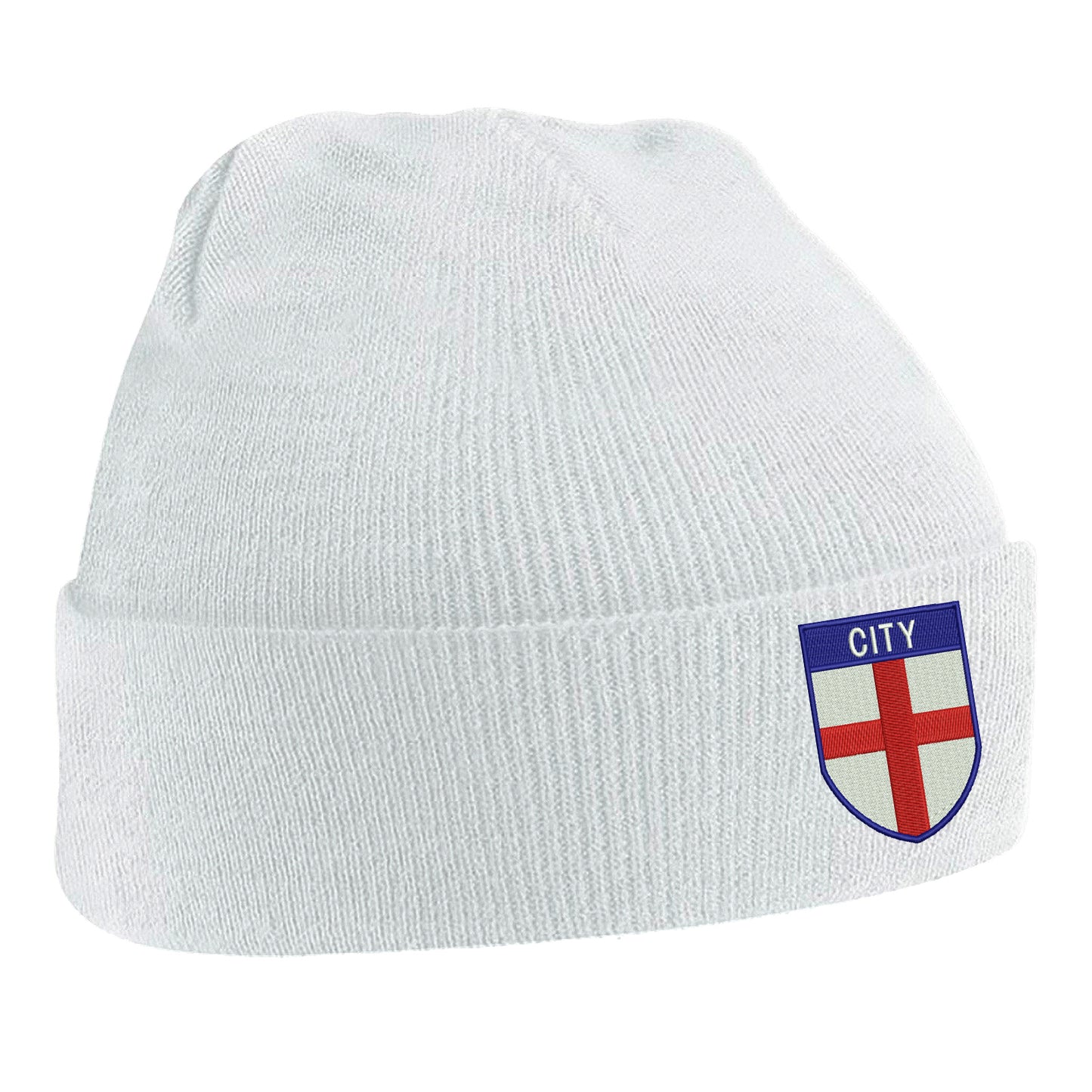 City Flag of England Shield Beanie Hat