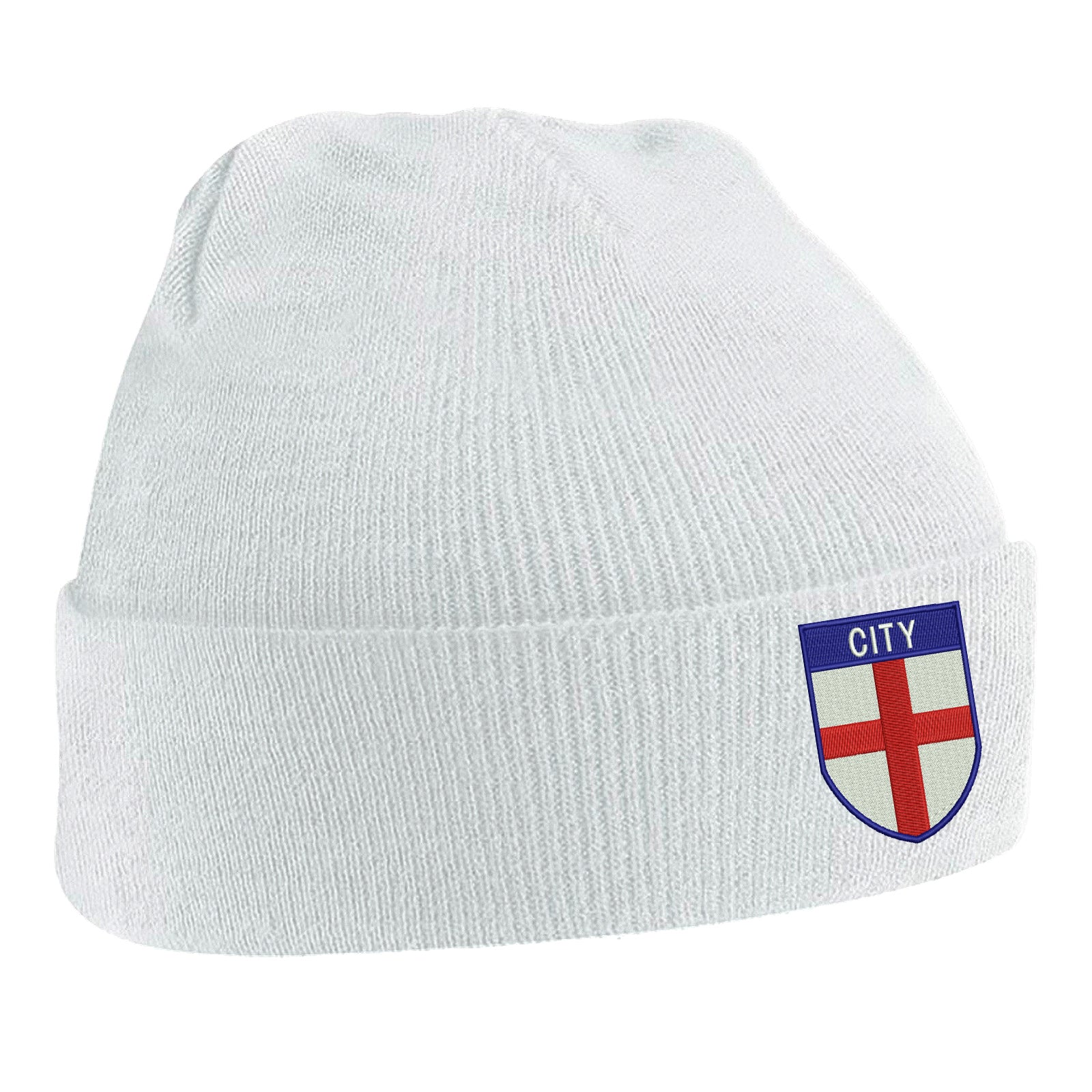 City Flag of England Shield Beanie Hat