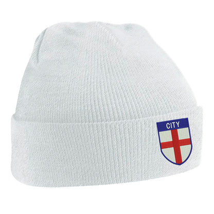 City Flag of England Shield Beanie Hat