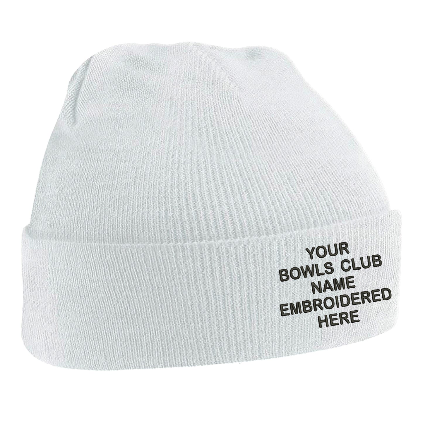 Personalised Bowls Club Beanie Hat