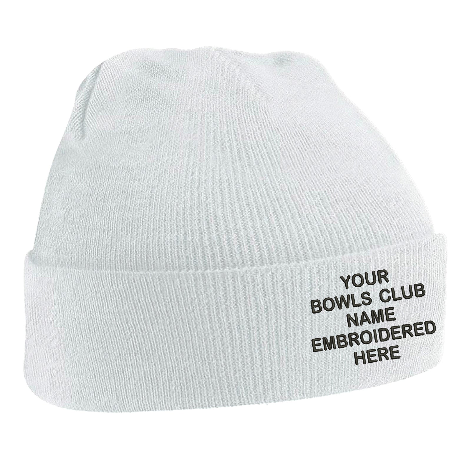 Personalised Bowls Club Beanie Hat