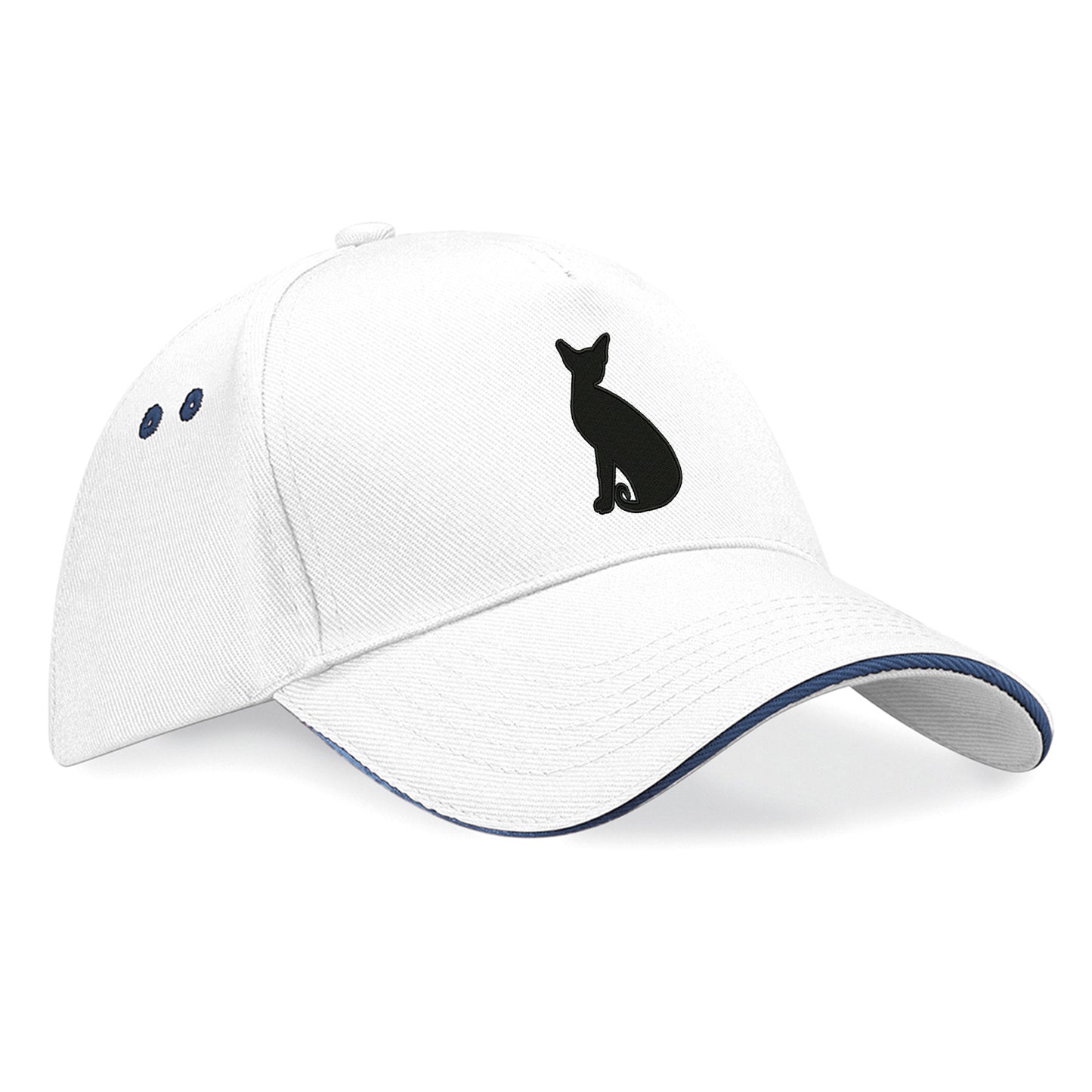 Siamese Cat Embroidered Baseball Cap