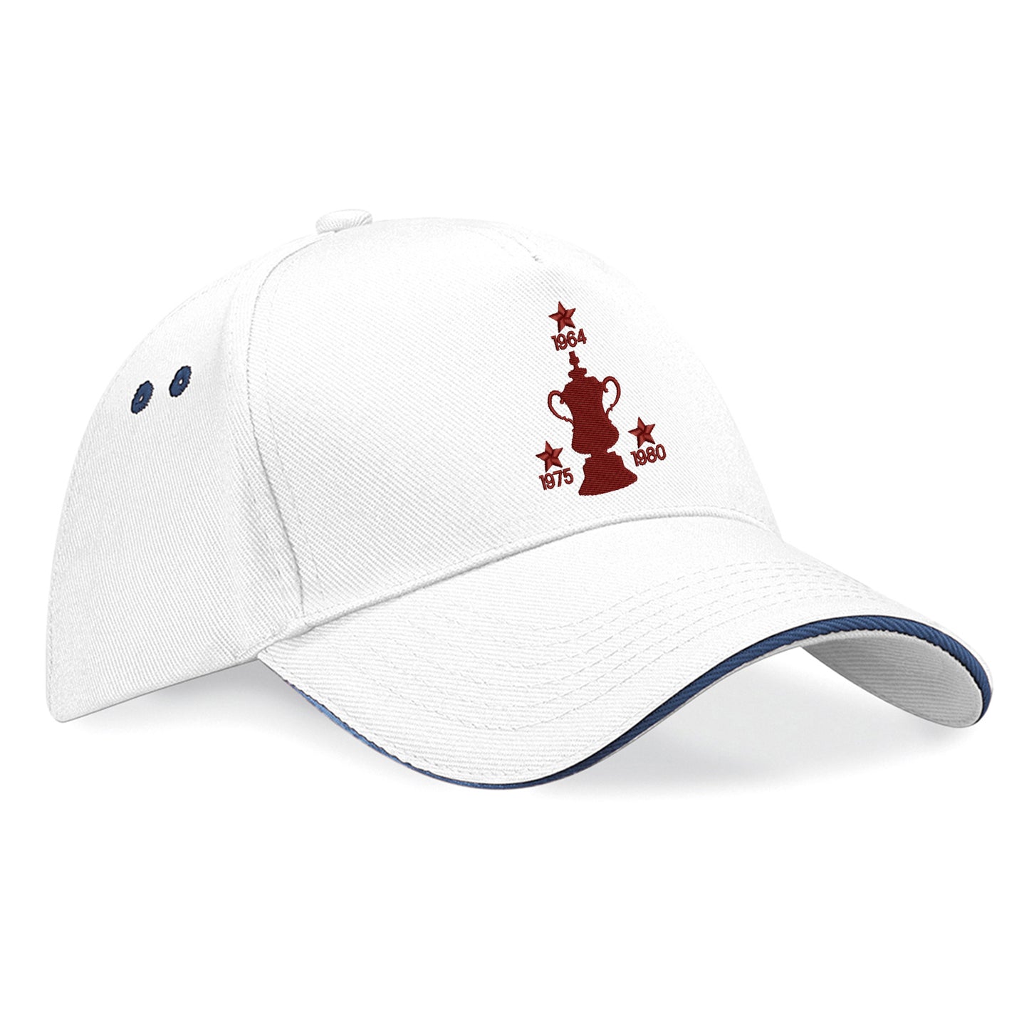 Retro West Ham Three Time Cup Winners Embroidered Baseball Cap