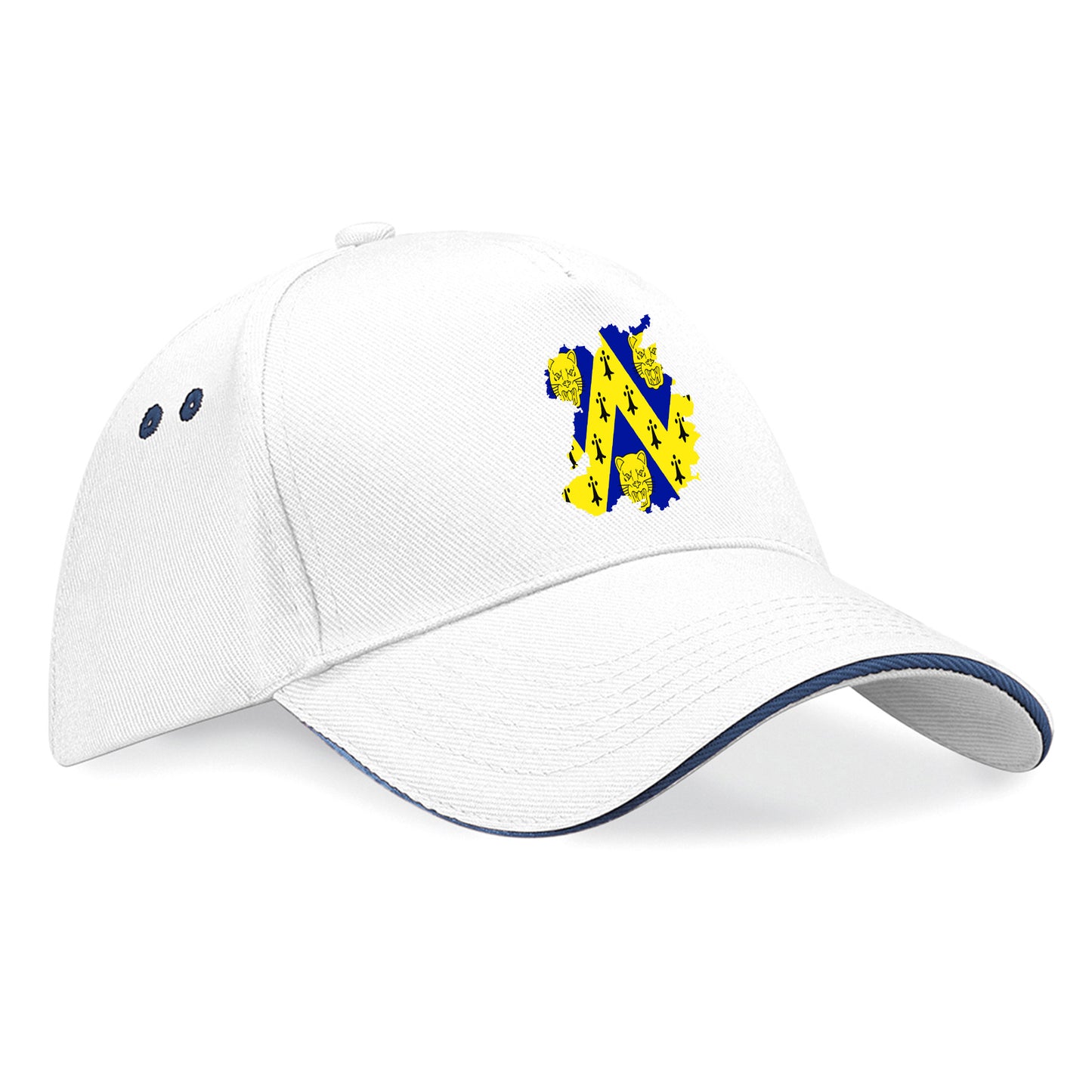 Shropshire Flag Map Embroidered Baseball Cap