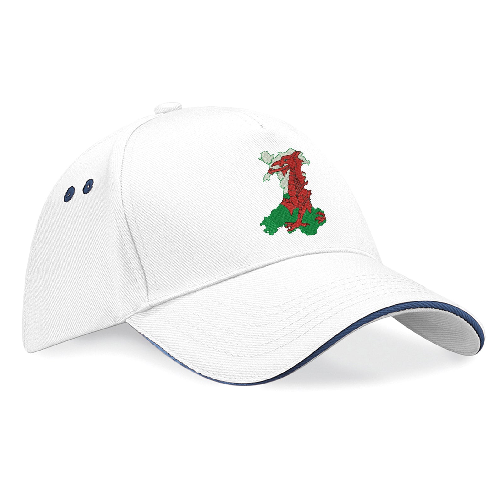 Wales Flag Map Baseball Cap
