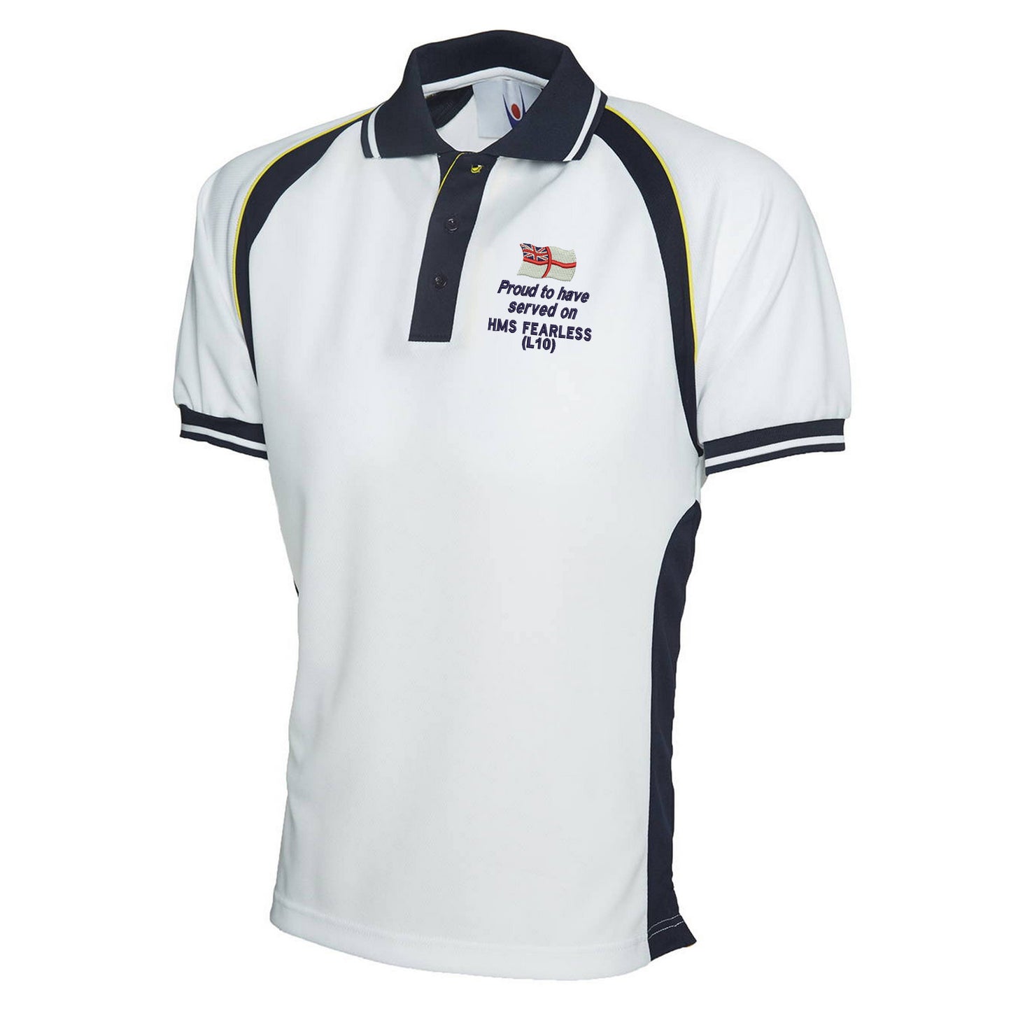 Proud to Have Served on HMS Fearless (L10) Sports Polo Shirt