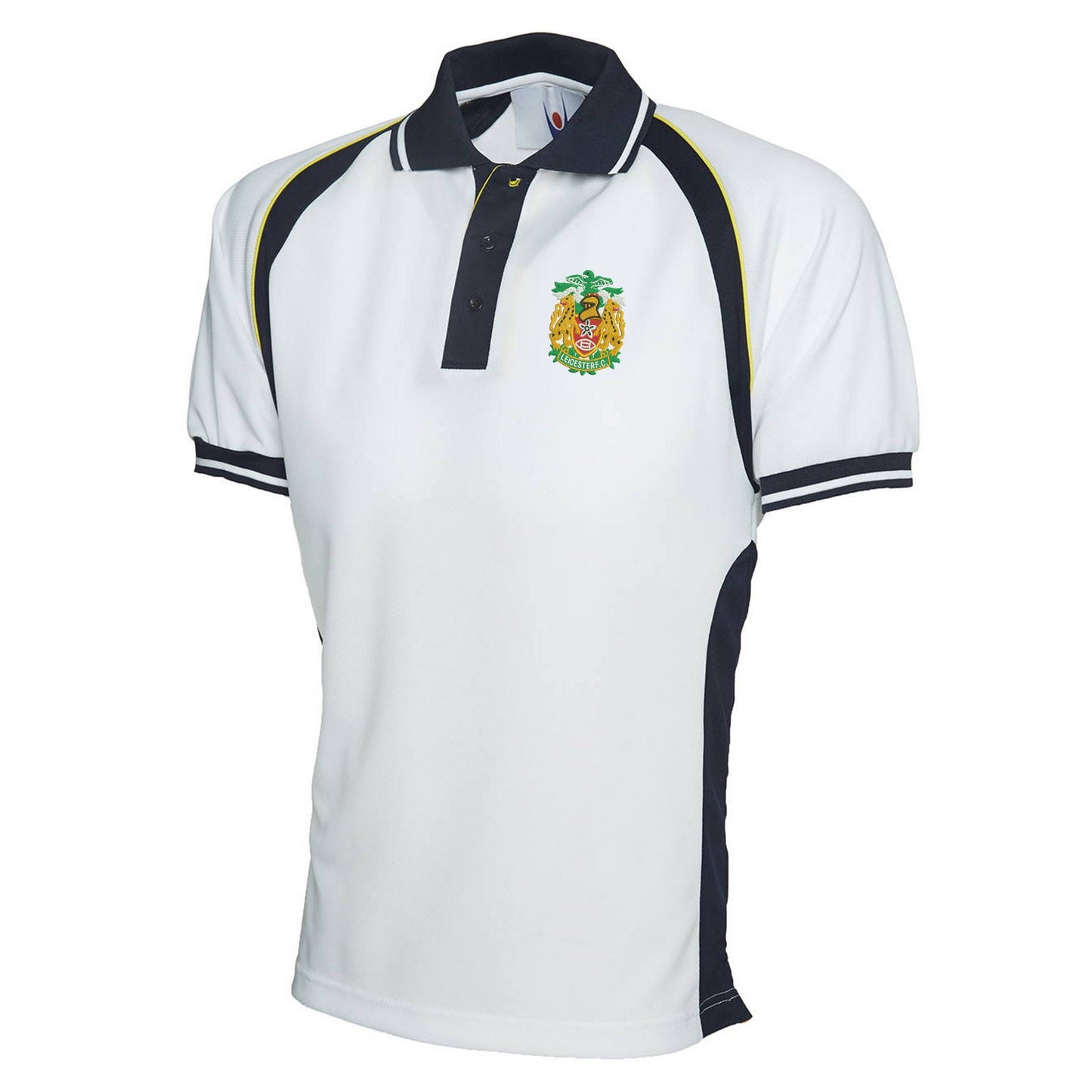 Retro Leicester FC Rugby 1990s Embroidered Polyester Sports Polo Shirt