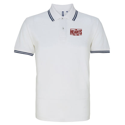 I'm Hearts Till I Die Embroidered Tipped Polo Shirt
