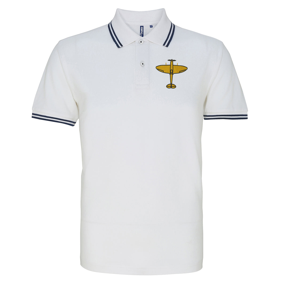 Supermarine Spitfire Tipped Polo Shirt
