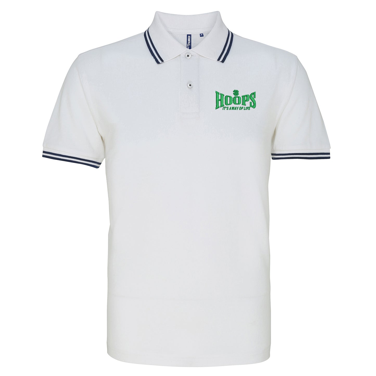Hoops Its a Way of Life Tipped Polo Shirt