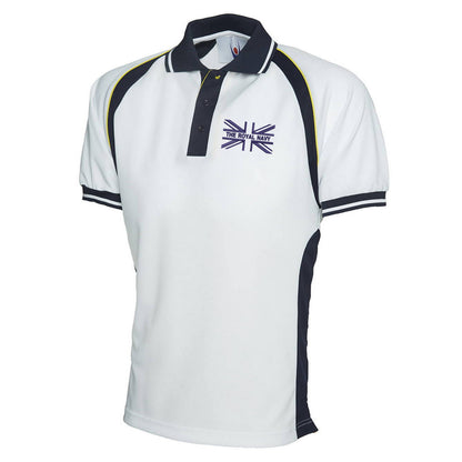 The Royal Navy Union Jack Embroidered Sports Polo Shirt