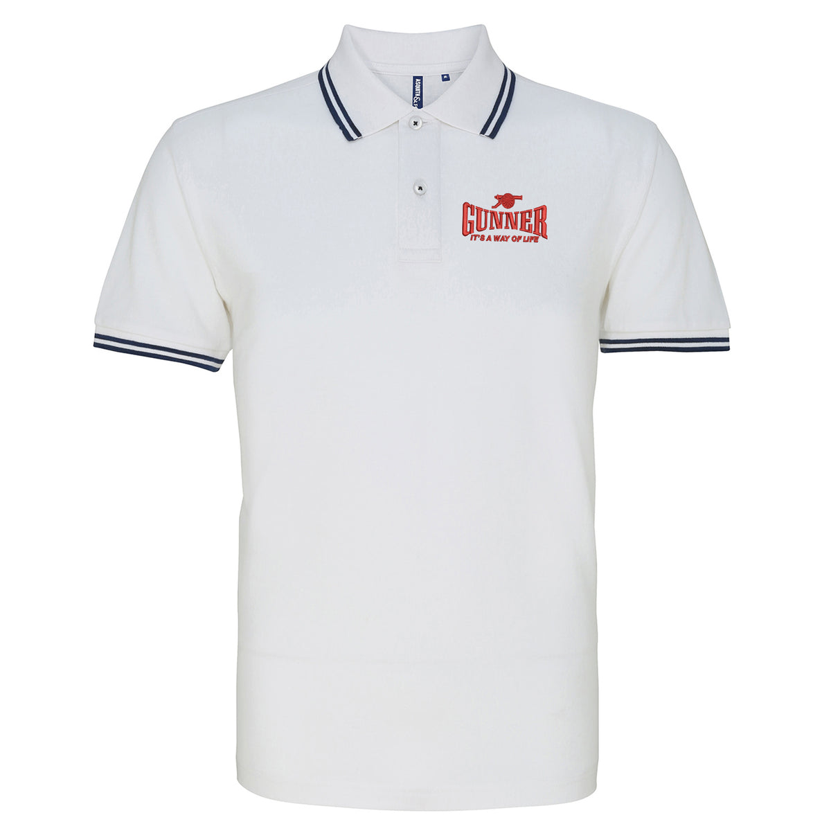 Gunner It's a Way of Life Tipped Polo Shirt