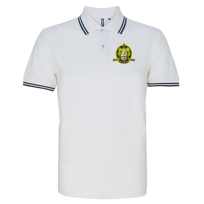 Retro Wolves 1947 Embroidered Tipped Polo Shirt