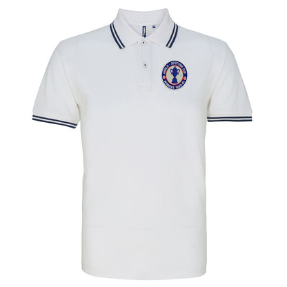 Retro Chesterfield Anglo-Scottish Cup Winners 1981 Embroidered Tipped Polo Shirt