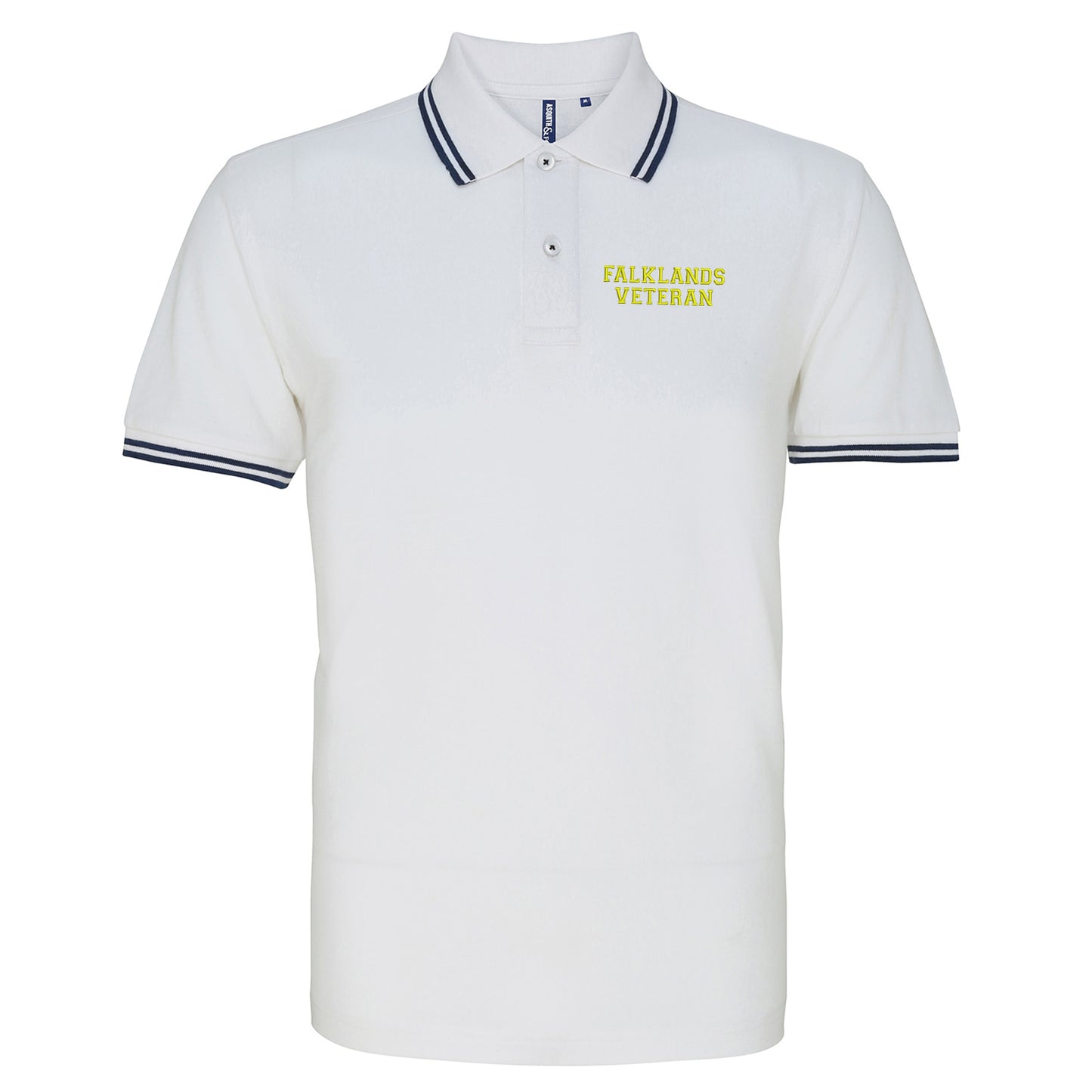 Falklands Veteran Embroidered Tipped Polo Shirt