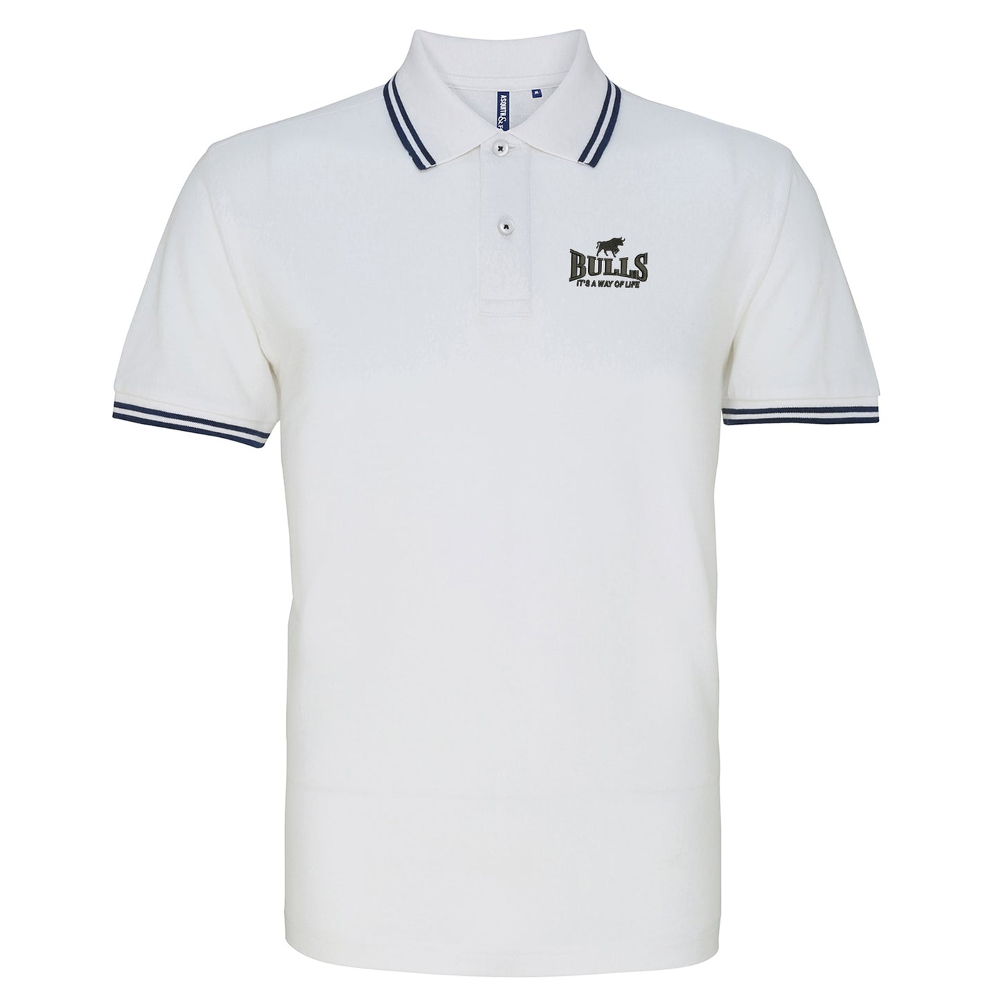 Bulls It's a Way of Life Tipped Polo Shirt