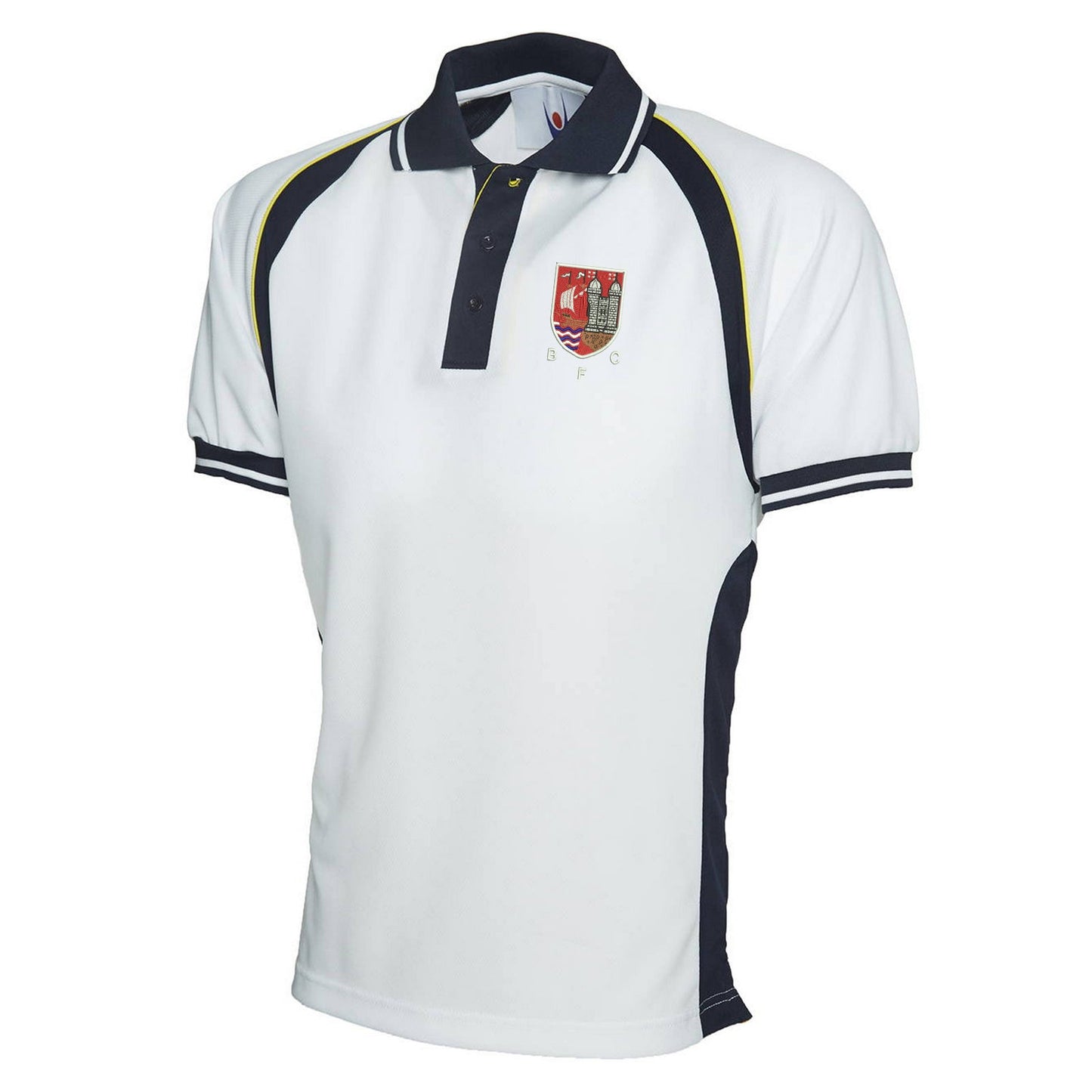 Retro Bristol Rugby 1980s Embroidered Polyester Sports Polo Shirt