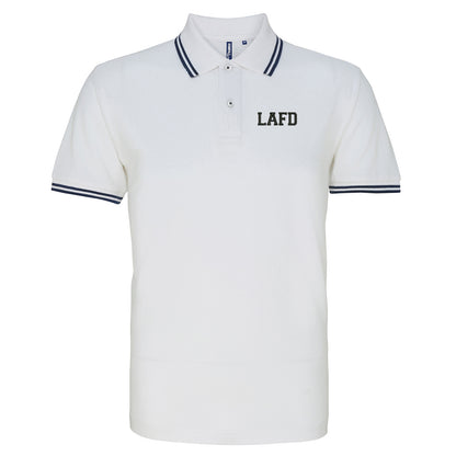 LAFD Embroidered Tipped Polo Shirt