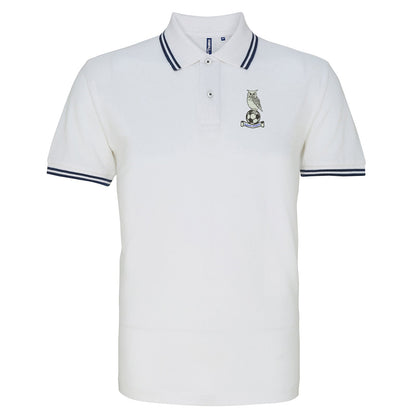 Retro Oldham 1972 Embroidered Tipped Polo Shirt