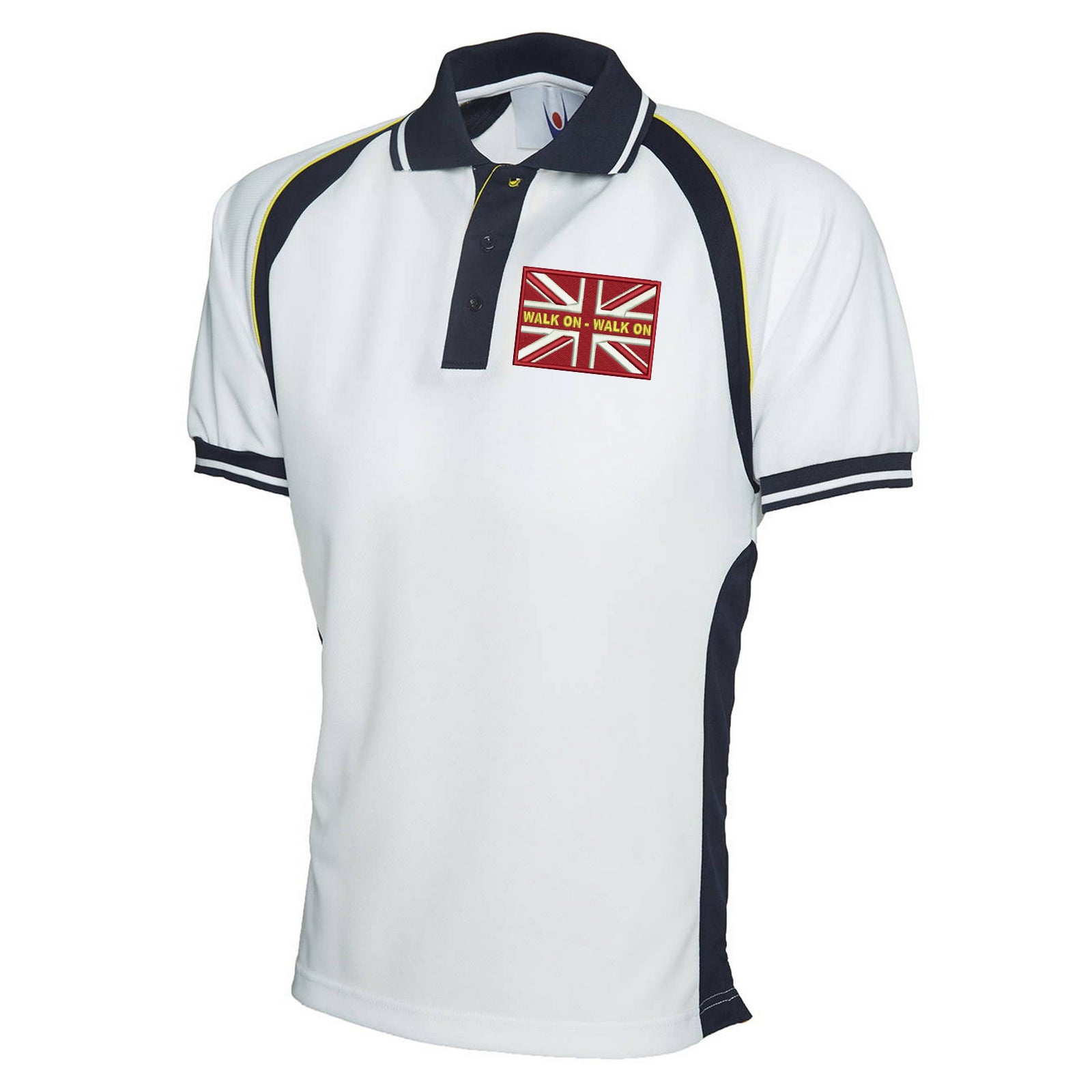 Walk On Walk On Coloured Union Jack Polo Shirt