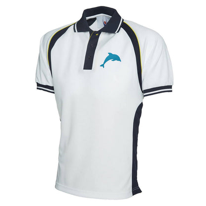 Dolphin Embroidered Sports Polo Shirt