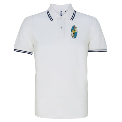 Retro Bristol Rovers 1933 Embroidered Tipped Polo Shirt