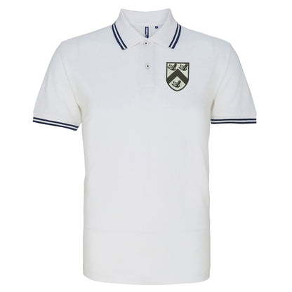 Retro Grimsby 1884 Embroidered Tipped Polo Shirt