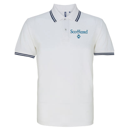 Scotland Circle Flag Polo Shirt