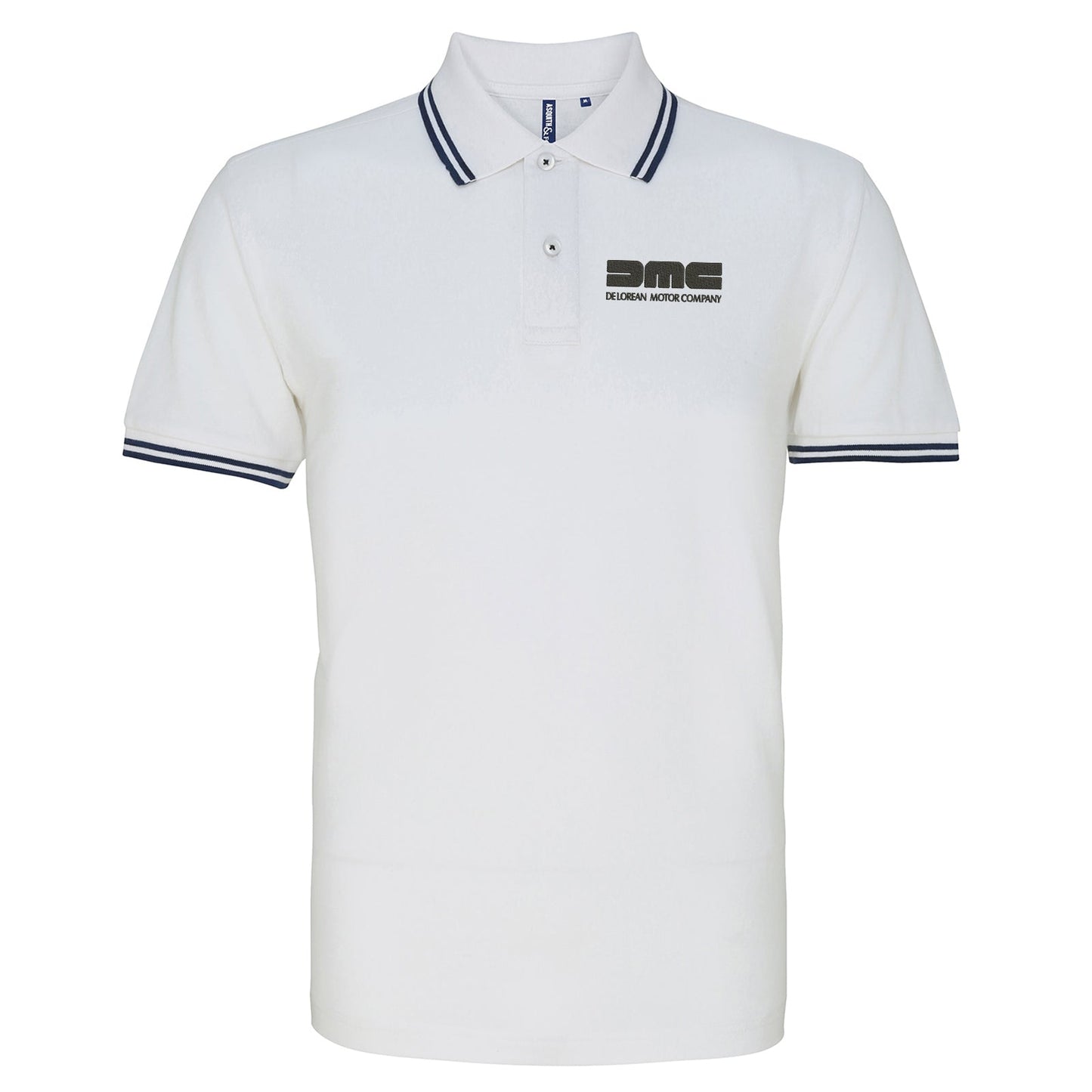 DeLorean Motor Company Embroidered Tipped Polo Shirt