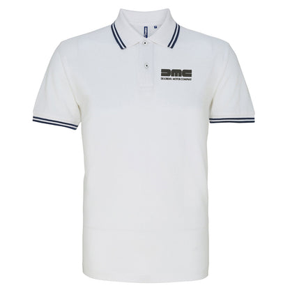 DeLorean Motor Company Embroidered Tipped Polo Shirt