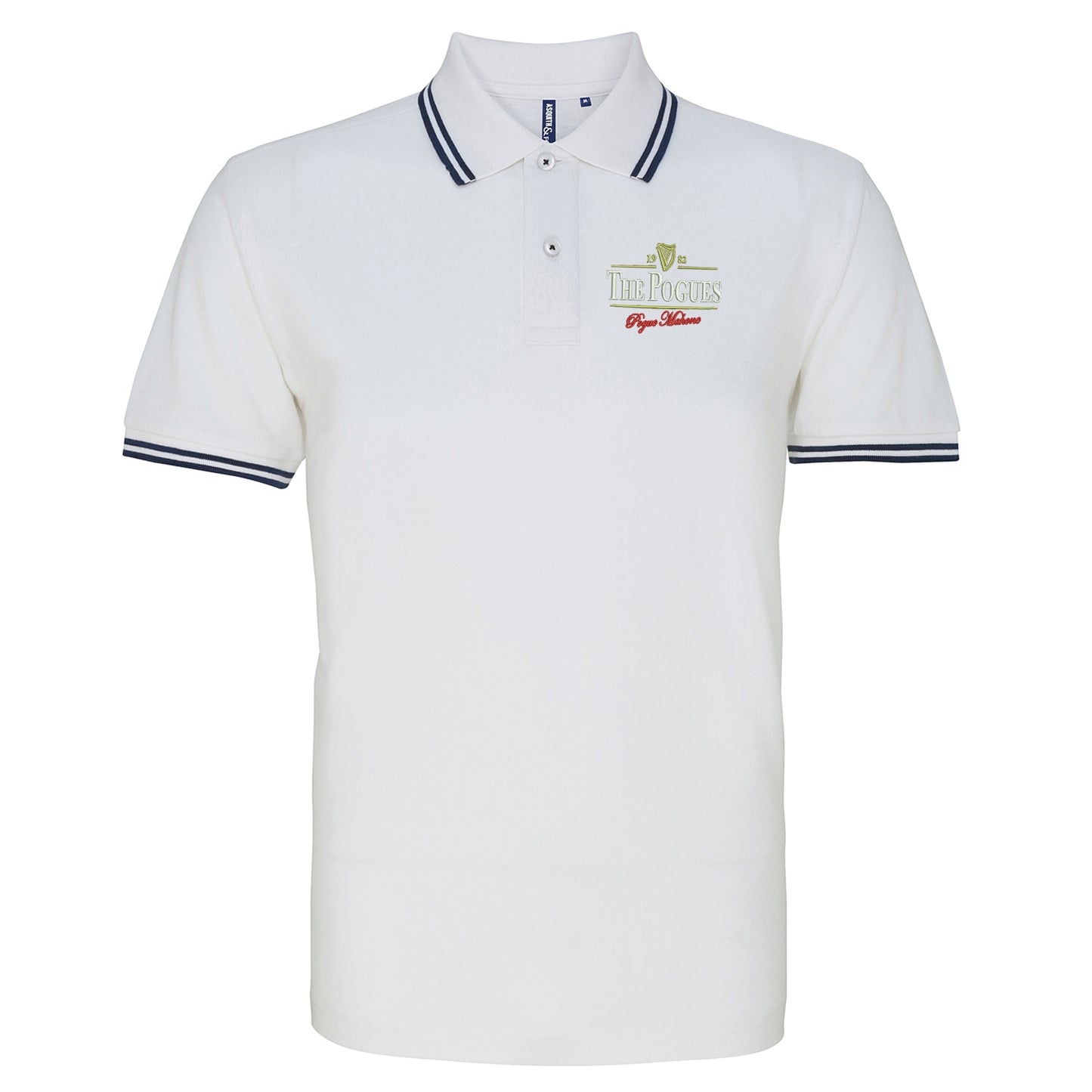 The Pogues Embroidered Tipped Polo Shirt