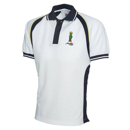 Retro Eclipse Embroidered Sports Polo Shirt