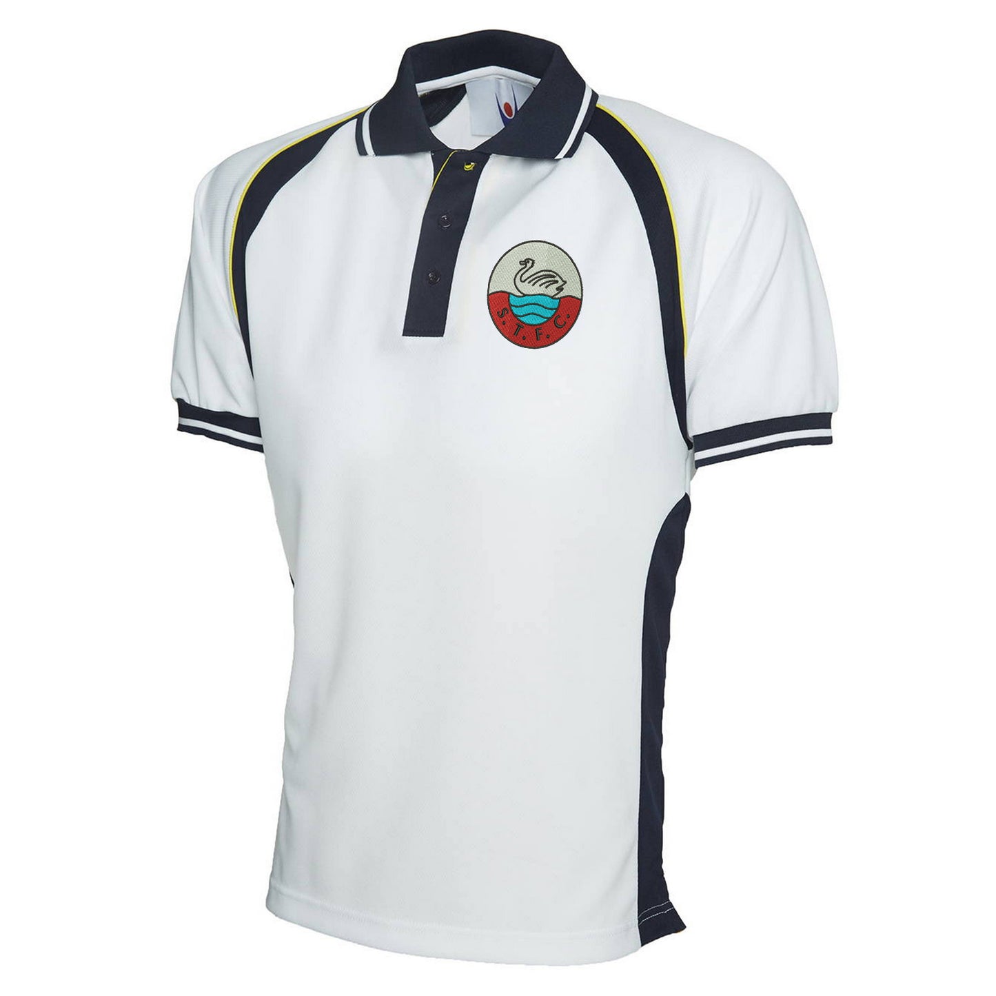 Retro Swansea 1960s Embroidered Sports Polo Shirt