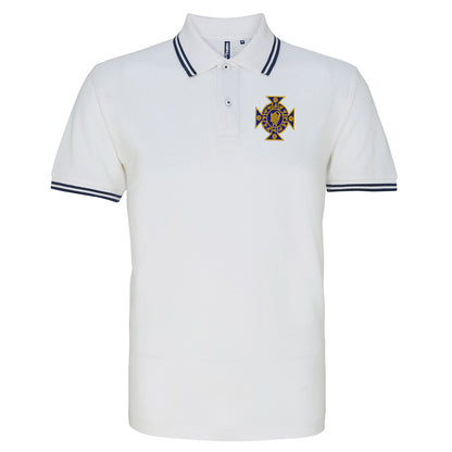 Retro Northern Ireland 1882 Embroidered Tipped Polo Shirt