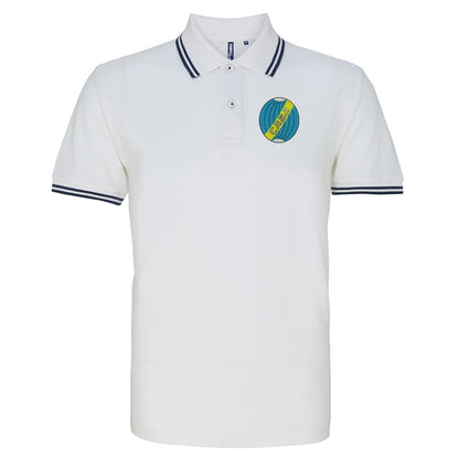 Retro Boca Juniors 1912 Embroidered Tipped Polo Shirt
